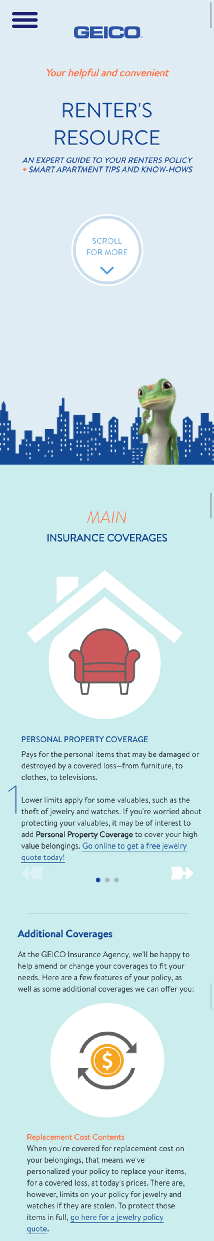 GEICO Renters Resouce Mobile